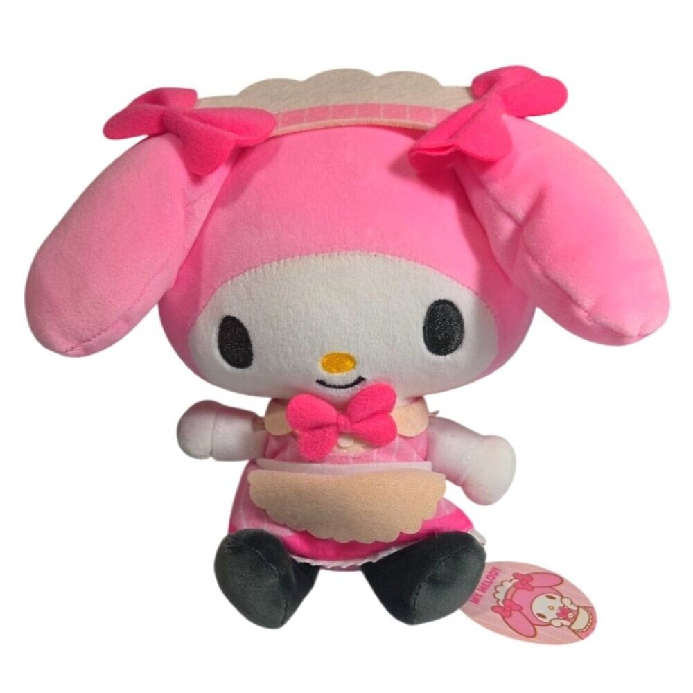 NWT  My Melody Maid Kuromi Maid 9" Soft Plush Toy Japan Only Limited